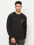 Fleece Solid Full Sleeves Mens Sweatshirts