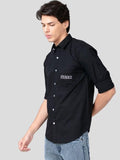 Paul Street Cotton Solid Full Sleeves Slim Fit Mens Casual Shirt